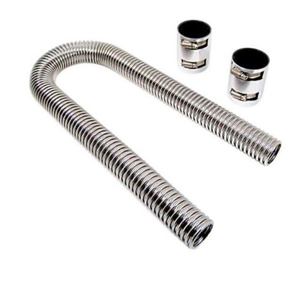 Strike3 R7307 36 ft. Stainless Steel Radiator Hose Kit; Chrome ST913187